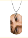 Custom Double-Sided Eye Photo Pendant Necklace – His Eyes, Her Eyes & More