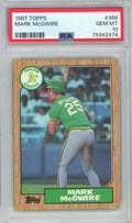 Graded 1987 Topps Mark McGwire #366 Rookie RC Baseball Card PSA 10 Gem Mint