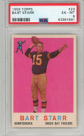 Graded 1959 Topps Bart Starr #23 Football Card PSA 6 EX-MT