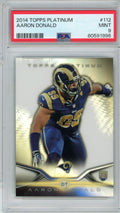 Graded 2014 Topps Platinum Aaron Donald #112 Rookie RC Football Card PSA 9 Mint