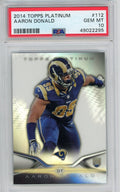 Graded 2014 Topps Platinum Aaron Donald #112 Rookie RC Football Card PSA 10 Gem Mint