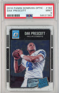 Graded 2016 Panini Donruss Optic Dak Prescott #162 Rookie RC Football Card PSA 9 Mint