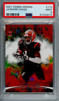 Graded 2021 Panini Origins Ja'Marr Chase #112 Rookie RC Football Card PSA 9 Mint
