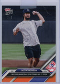 2024 Topps Now Jalen Brunson #467 Orange #/5 Yankees First Pitch Baseball Card