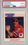 Graded 1988 Kenner Starting Lineup John Elway Football Card PSA 8 NM-MT