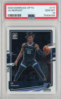 Graded 2020 Donruss Optic Ja Morant #117 Basketball Card PSA 10 Gem Mint
