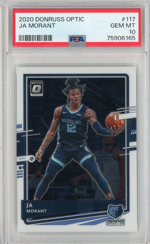 Graded 2020 Donruss Optic Ja Morant #117 Basketball Card PSA 10 Gem Mint