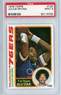 Graded 1978 Topps Julius Erving #130 Basketball Card PSA 9 Mint