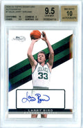 Graded 2008 Topps Signature Larry Bird #TSALB Basketball Card BGS 9.5 Auto BGS 10 Gem Mint