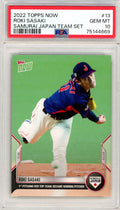 Graded 2022 Topps Now Roki Sasaki #13 Samurai Japan Team Set Rookie RC Baseball Card PSA 10 Gem Mint