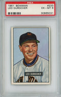 Graded 1951 Bowman Leo Durocher #233 Baseball Card PSA 6 EX-MT