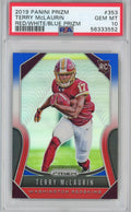 Graded 2019 Panini Prizm Terry McLaurin #353 Red White Blue Rookie RC Football Card PSA 10 Gem Mint