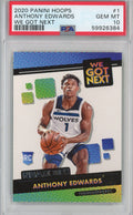 Graded 2020-21 Panini Hoops Anthony Edwards #1 We Got Next Rookie RC Basketball Card PSA 10 Gem Mint