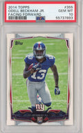 Graded 2014 Topps Odell Beckham Jr. #355 Facing Forward Rookie RC Football Card PSA 10 Gem Mint