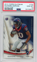 Graded 2013 Topps Platinum DeAndre Hopkins #122 Xfractor Rookie RC Football Card PSA 10 Gem Mint