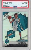 Graded 2020-21 Panini Mosaic LaMelo Ball #262 Silver Rookie RC Basketball Card PSA 10 Gem Mint