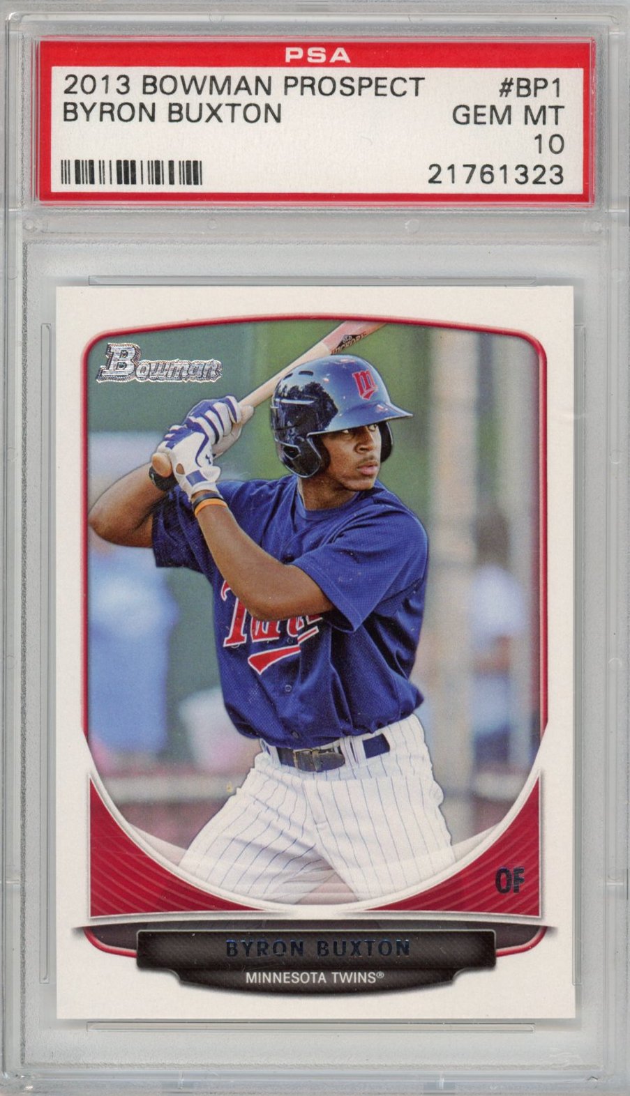 Graded 2013 Bowman Prospect Byron Buxton #BP1 Rookie RC Baseball Card PSA 10 Gem Mint