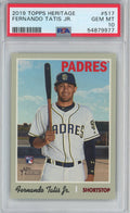 Graded 2019 Topps Heritage Fernando Tatis Jr. #517 Rookie RC Baseball Card PSA 10 Gem Mint