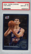Graded 2002-03 Topps Chrome Yao Ming #146 Rookie RC Basketball Card PSA 10 Gem Mint