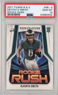 Graded 2021 Panini Rookies & Stars DeVonta Smith #RR-6 Rookie Rush RC Football Card PSA 10 Gem Mint