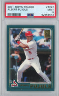 Graded 2001 Topps Traded Albert Pujols #T247 Rookie RC Baseball Card PSA 9 Mint
