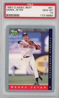 Graded 1993 Classic Best Derek Jeter #91 Rookie RC Baseball Card PSA 10 Gem Mint