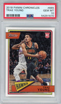 Graded 2018-19 Panini Chronicles Trae Young #665 Rookie RC Basketball Card PSA 10 Gem Mint