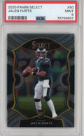 Graded 2020 Panini Select Jalen Hurts #50 Rookie RC Football Card PSA 9 Mint