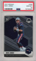 Graded 2021 Panini Mosaic Mac Jones #306 Rookie RC Football Card PSA 10 Gem Mint