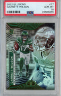 Graded 2022 Panini Illusions Garrett Wilson #77 Rookie RC Football Card PSA 10 Gem Mint