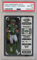 Graded 2022 Panini Contenders Optic Ahmad Sauce Gardner #59 Rookie RC Football Card PSA 10 Gem Mint