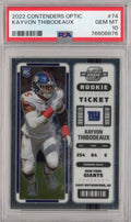 Graded 2022 Panini Contenders Optic Kayvon Thibodeaux #74 Rookie RC Football Card PSA 10 Gem Mint