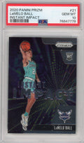 Graded 2020-21 Panini Prizm LaMelo Ball #21 Instant Impact Rookie RC Basketball Card PSA 10 Gem Mint