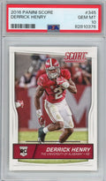 Graded 2016 Panini Score Derrick Henry #345 Rookie RC Football Card PSA 10 Gem Mint
