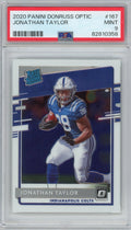 Graded 2020 Panini Donruss Optic Jonathan Taylor #167 Rookie RC Football Card PSA 9 Mint