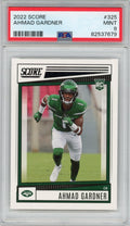 Graded 2022 Panini Score Ahmad Sauce Gardner #325 Rookie RC Football Card PSA 9 Mint