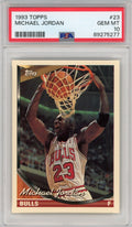 Graded 1993 Topps Michael Jordan #23 Basketball Card PSA 10 Gem Mint
