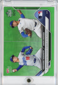 2025 Topps Now Yoshinobu Yamamoto/Shota Imanga #2 Green Chrome /99 Baseball Card