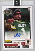 2025 Panini Instant NFL Matthew Golden #DN12 Draft Night Auto /99 Green Bay Packers Rookie RC Football Card