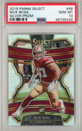 Graded 2019 Panini Select Nick Bosa #48 Silver Rookie RC Football Card PSA 10 Gem Mint