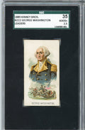 Graded 1889 N222 Kinney Bros. Leaders George Washington Baseball Tobacco Card SGC 2.5 Good