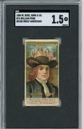 Graded 1888 W. Duke, Sons & Co. N76 Great Americans #N76 William Penn Baseball Tobacco Card SGC 1.5