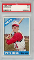 Graded 1966 Topps Pete Rose #30 Baseball Card PSA 7 Near Mint