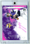 2024 Panini Origins FOTL JJ McCarthy #PSS-JMC #'/8 Passing Stars Pink Autograph Rookie RC Football Card