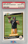 Graded 2004 Score Ben Roethlisberger #381 Rookie RC Football Card PSA 10 Gem Mint