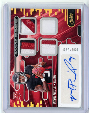 2024 Panini Absolute Michael Penix Jr #RPMA-MPJ RPA Auto #/299 Rookie RC Football Card