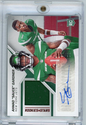 2022 Panini Rookies & Stars Dress for Success Sauce Gardner #DS-AG 01/99 Autographed Rookie RC Football Card