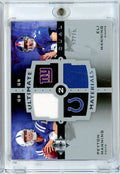 2007 Upper Deck Ultimate Collection Peyton Manning/Eli Manning #UDM13 Dual Game Used Relic /75 Football Card