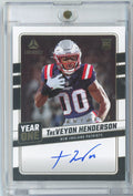 2025 Panini Luminance Year One Signatures TreVeyon Henderson #YOS-THN Auto New England Patriots Rookie RC Football Card