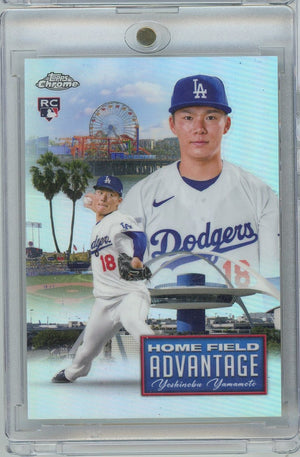 2025 Topps Home Field Advantage Yoshinobu Yamamoto #HFAC-18 Los Angeles Dodgers Rookie RC Baseball Card